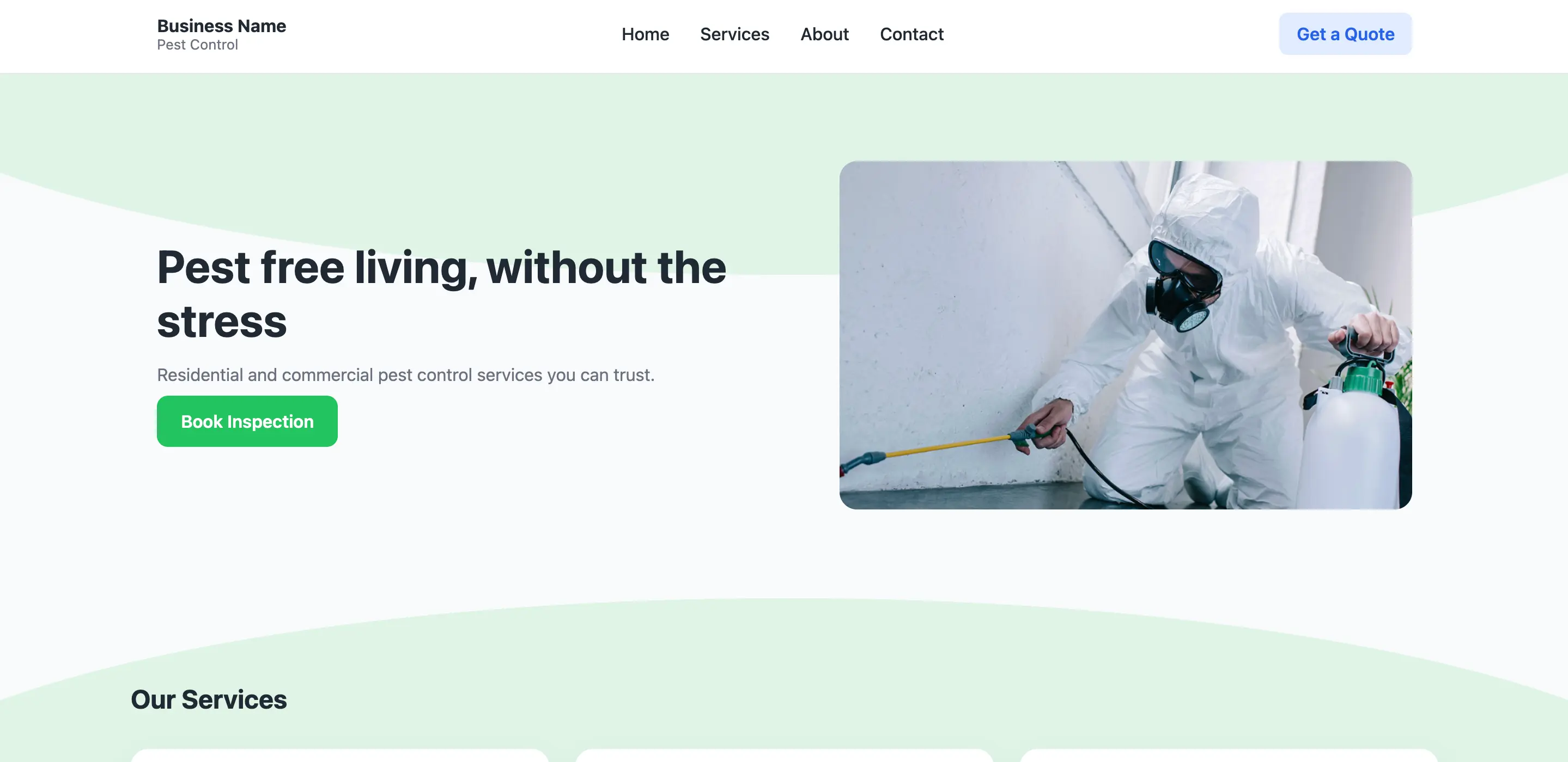 After website example